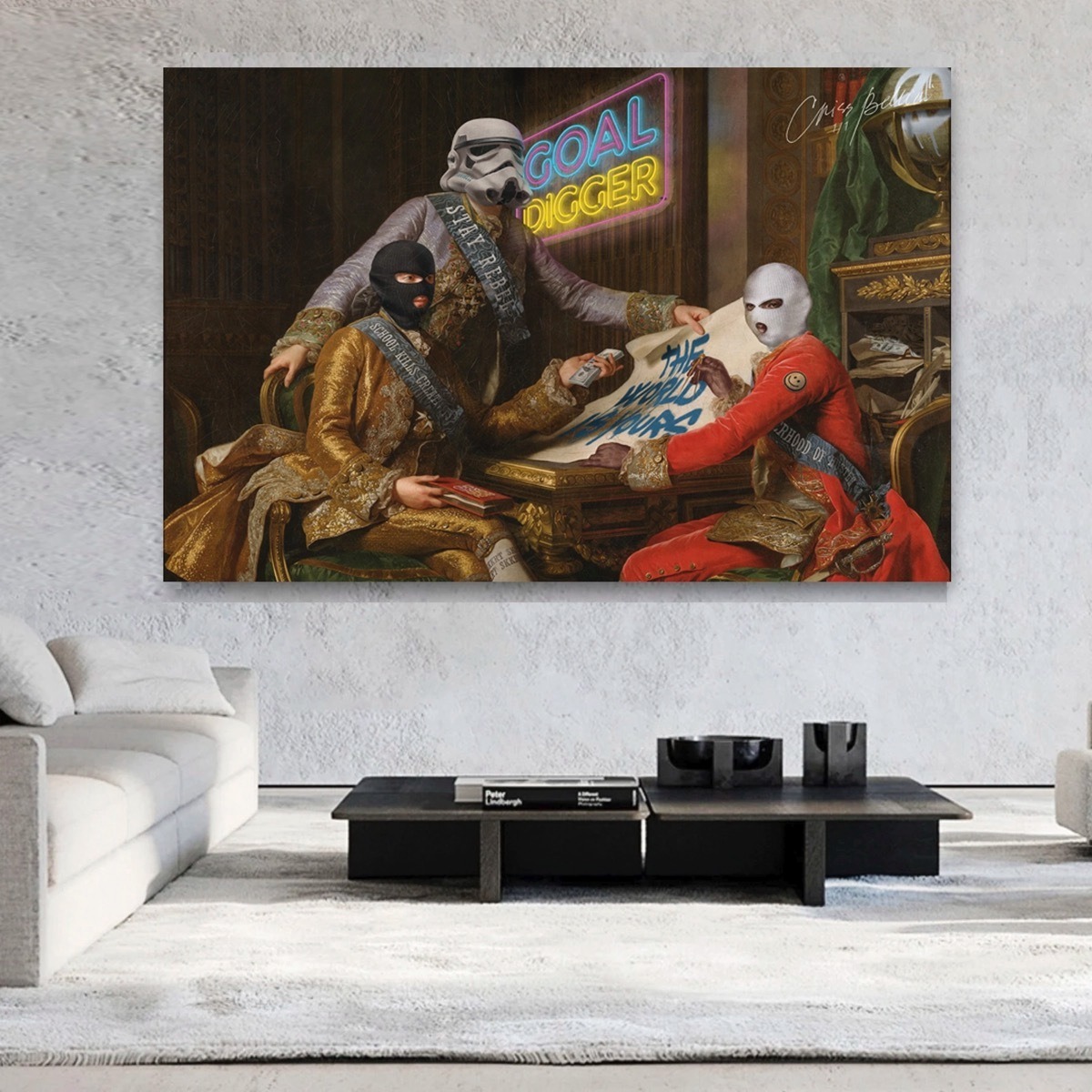 Foto 5 pulgar | Cuadro Arte Clásico Moderno Criss Bellini Canvas Exg 140x90
