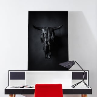 Foto 2 | Cuadro Minimalista Craneo Animal Decoración Minimalista Hd