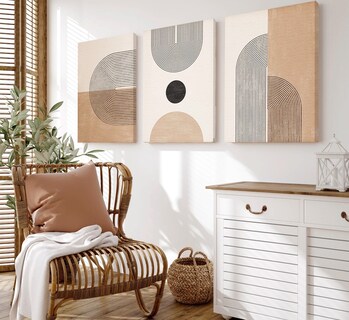 Foto 2 | Cuadros Decorativos Modernos Minimalist Lineal Canvas Grueso