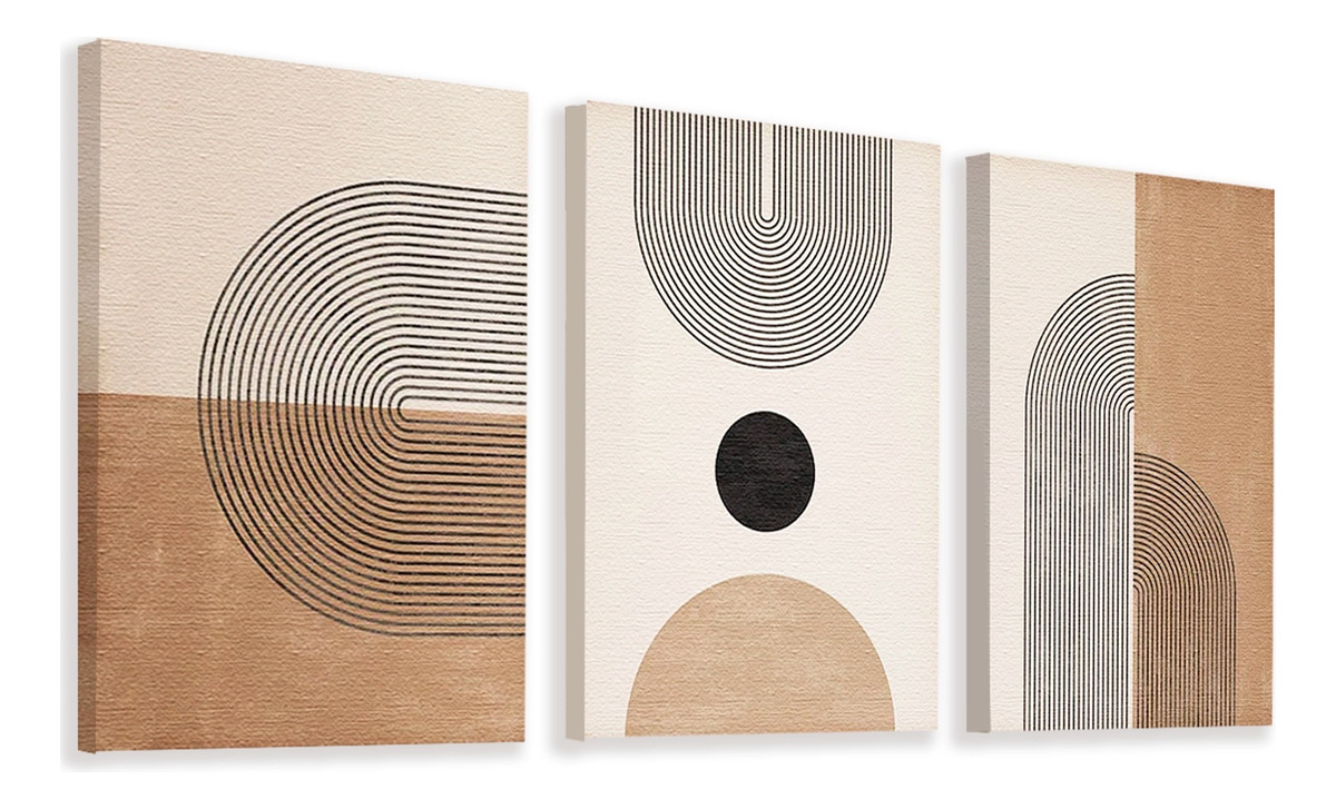 Foto 4 pulgar | Cuadros Decorativos Modernos Minimalist Lineal Canvas Grueso