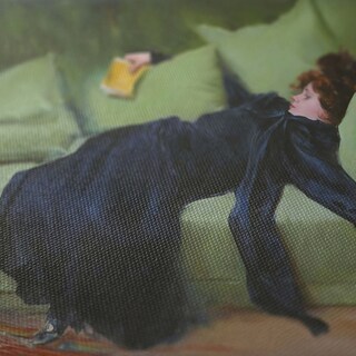 Foto 3 | Cuadro Decorativo Mujer Descansando Arte 80x60 Panel Único.