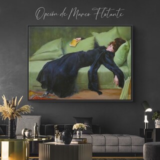 Foto 4 | Cuadro Decorativo Mujer Descansando Arte 80x60 Panel Único.