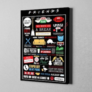 Foto 5 | Cuadro En Lienzo Canvas Friends Quotes Serie T.v. Envío Grat