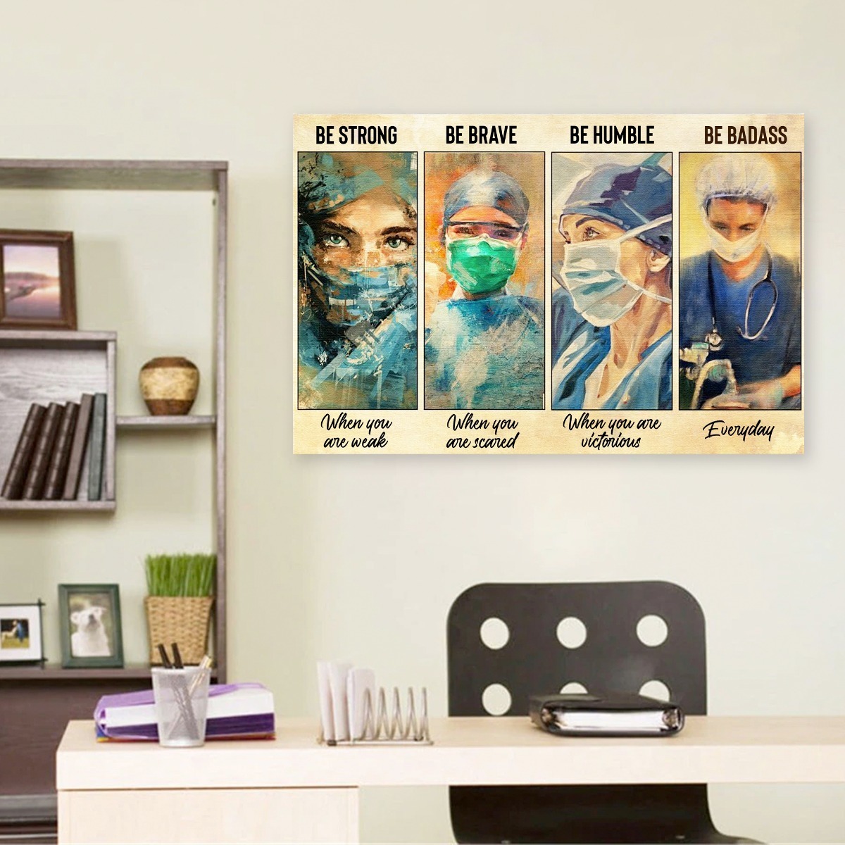 Foto 4 | Cuadro Decorativo Consultorio Medico Enfermeras Doctoras