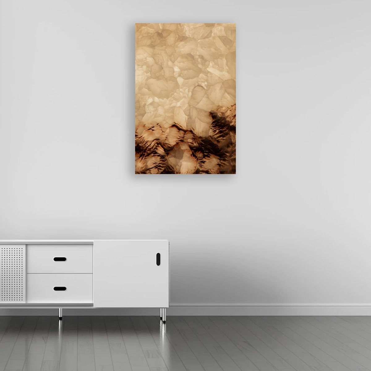 Foto 5 pulgar | Cuadro Cuarzo Café Beige Elegante Sala Recamara Canvas