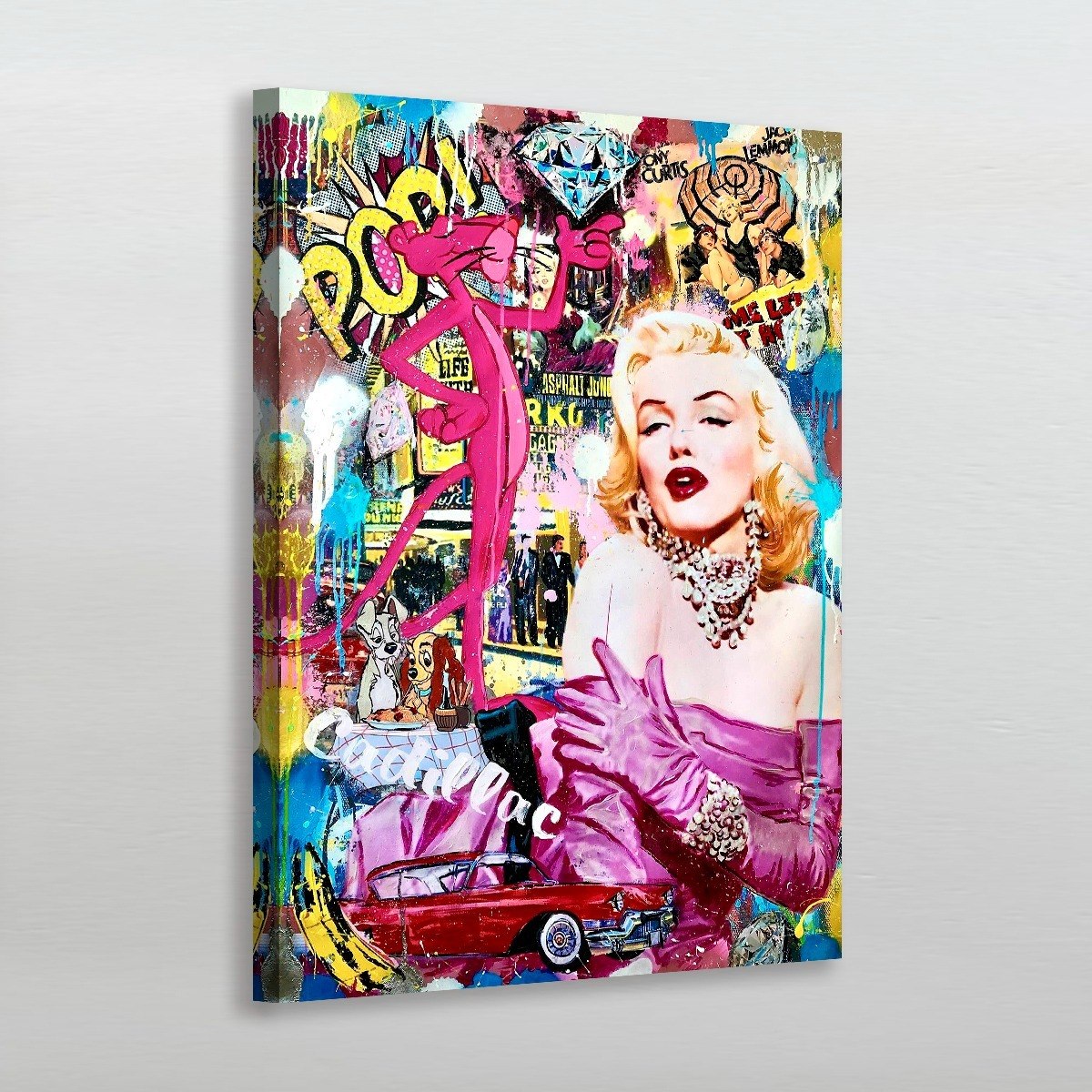 Foto 3 pulgar | Cuadro Decorativo Marilyn Monroe Grafiti Para Estética Sala