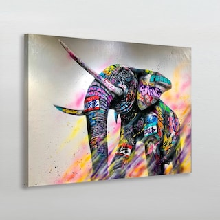 Foto 2 | Cuadro Decorativo Elefante Grafiti Moderno Elegante Sala Rec