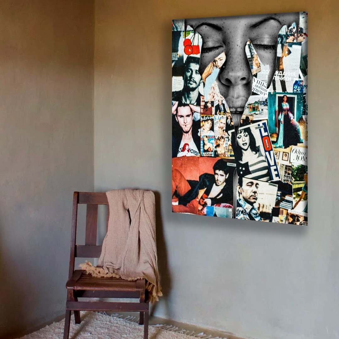Foto 4 pulgar | Cuadro Newspaper Arte Urbano Canvas Grueso 70x90cm