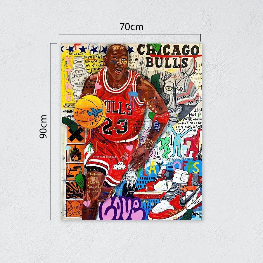 Foto 2 | Cuadro Decorativo Alec Monopoly Michael Jordan, Graffiti