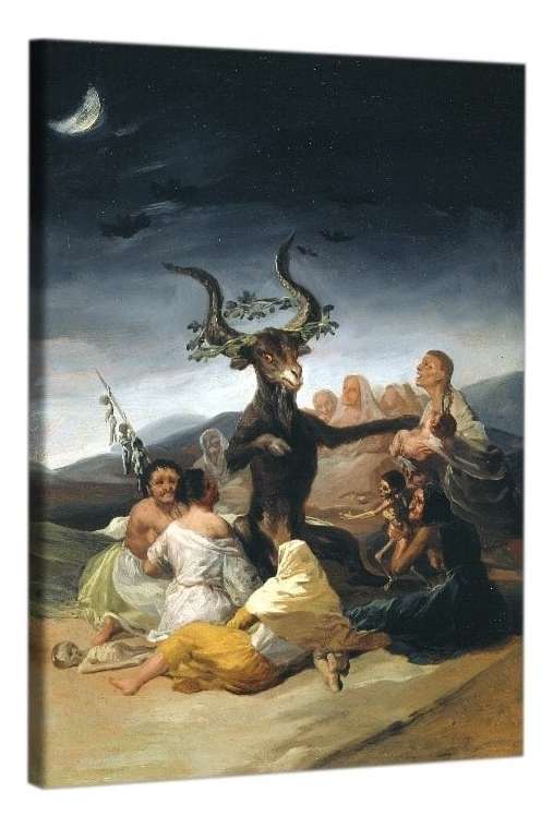 Foto 2 pulgar | El Aquelarre Brujas Francisco De Goya Cuadro Decorativo Canv