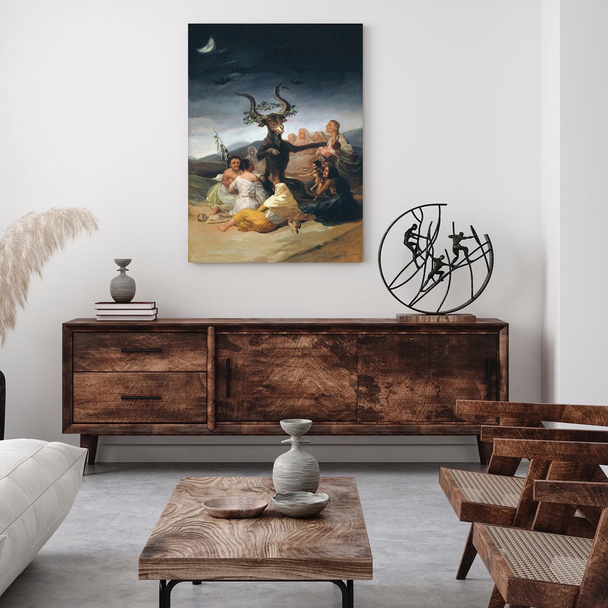 Foto 2 | El Aquelarre Brujas Francisco De Goya Cuadro Decorativo Canv