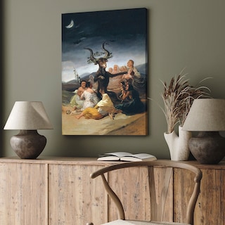 Foto 3 | El Aquelarre Brujas Francisco De Goya Cuadro Decorativo Canv