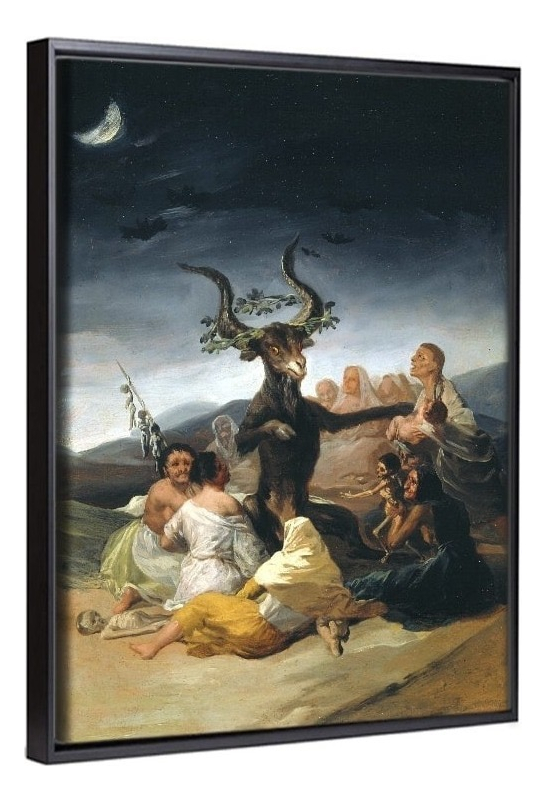 Foto 5 pulgar | El Aquelarre Brujas Francisco De Goya Cuadro Decorativo Canv