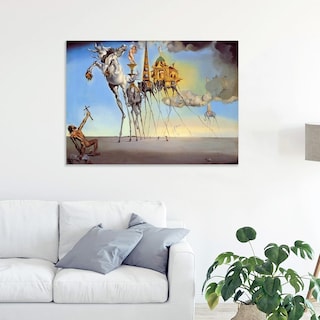 Foto 1 | Cuadro S. Dalí La Tentación De San Antonio En Canvas De Algodon Montado En Bastidor Calidad De Galería No Sintetico