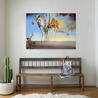 Foto 3 | Cuadro S. Dalí La Tentación De San Antonio En Canvas De Algodon Montado En Bastidor Calidad De Galería No Sintetico