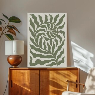 Foto 1 | Cuadros Modernos Botanico Bohemio Floral Canvas 40x60cm