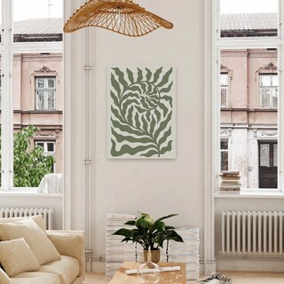 Foto 4 | Cuadros Modernos Botanico Bohemio Floral Canvas 40x60cm
