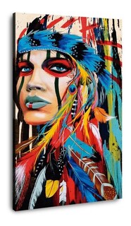 Foto 1 | Cuadro Arte Moderno Mujer Etnico Decorativo Lienzo Canvas A