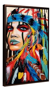Foto 3 | Cuadro Arte Moderno Mujer Etnico Decorativo Lienzo Canvas A