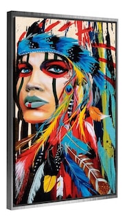 Foto 5 | Cuadro Arte Moderno Mujer Etnico Decorativo Lienzo Canvas A