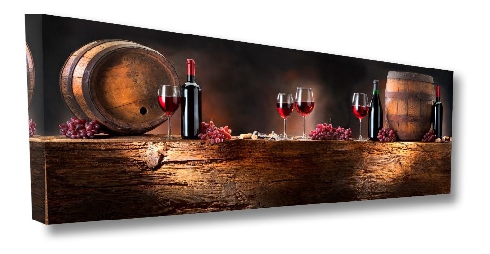 Cuadro Decorativo Para Comedor O Cocina Vino Y Barriles Bar