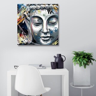 Foto 3 | Cuadro Canvas Buda Color En Lienzo No Sintetico Listo Para Colgar Calidad De Galeria Opción De Enmarcado Color Multicol