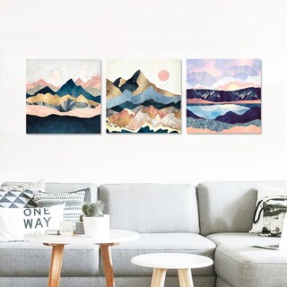 Foto 3 | Cuadros Minimalistas Nordico Paisajes Abstractos Canvas