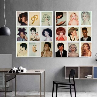 Foto 1 | Cuadros Andy Warhol Fotos Polaroid Pop Culture En Canvas Color Multicolor Armazón Bastidor