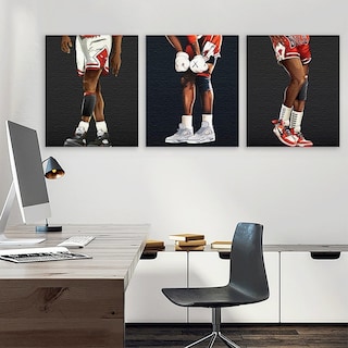 Foto 1 | Air Jordan X Kaws Set 3 Cuadros Decorativos Canvas Mate