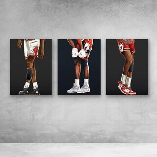 Foto 3 | Air Jordan X Kaws Set 3 Cuadros Decorativos Canvas Mate