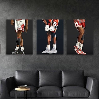 Foto 4 | Air Jordan X Kaws Set 3 Cuadros Decorativos Canvas Mate