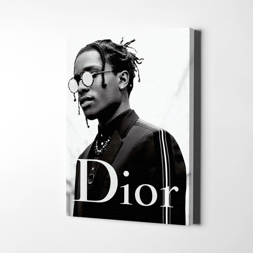 Asap Rocky Dior Cuadro Decorativo En Canvas Premium Mate Hd