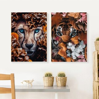 Foto 2 | Cuadros Decorativos Animales Flores Modernos Varios Canvas