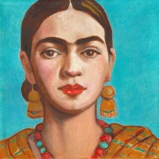 Foto 4 | Tríptico Cuadros Decorativos Frida Kahlo En Lienzo Canvas Color Multicolor Armazón Bastidor