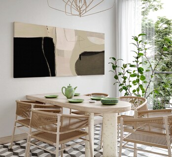 Foto 2 | Cuadro Decorativo Moderno Canvas De Algodón Abstracto Hd No Sintetico Tintas Ecológicas Listo Para Colgar Opcion Marco