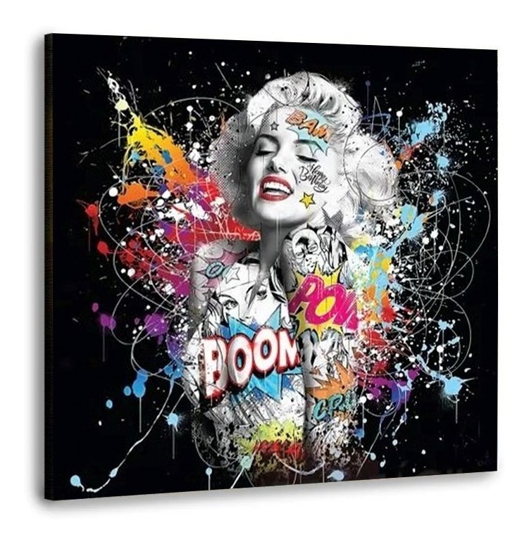 Foto 2 pulgar | Cuadro Marilynmonroe Pop Arte Moderno Canvas Grueso 65x65cm