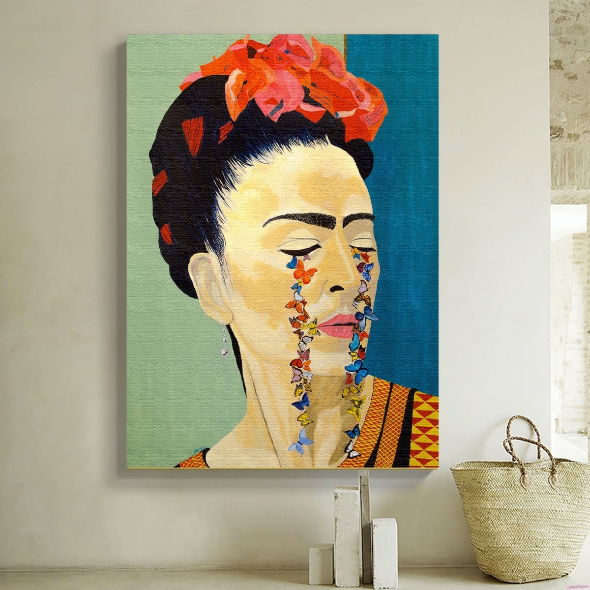 Foto 3 pulgar | Cuadro Frida Kahlo Moderno Canvas Estilo Galería Grande