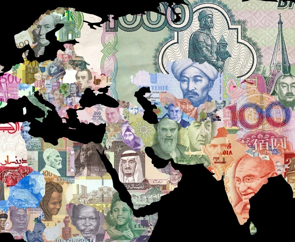 Foto 5 pulgar | Cuadro Canvas Mapa Del Dinero Billetes Del Mundo Money Hd Lienzo Tipo Galeria Montado En Bastidor Opcion De Enmarcado Co