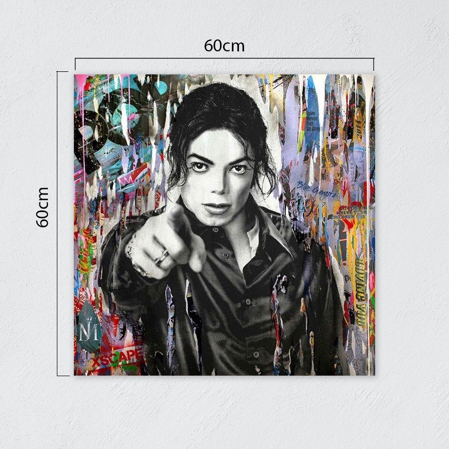 Foto 3 pulgar | Cuadro Decorativo Alec Monopoly Michael Jackson Rey Del Pop