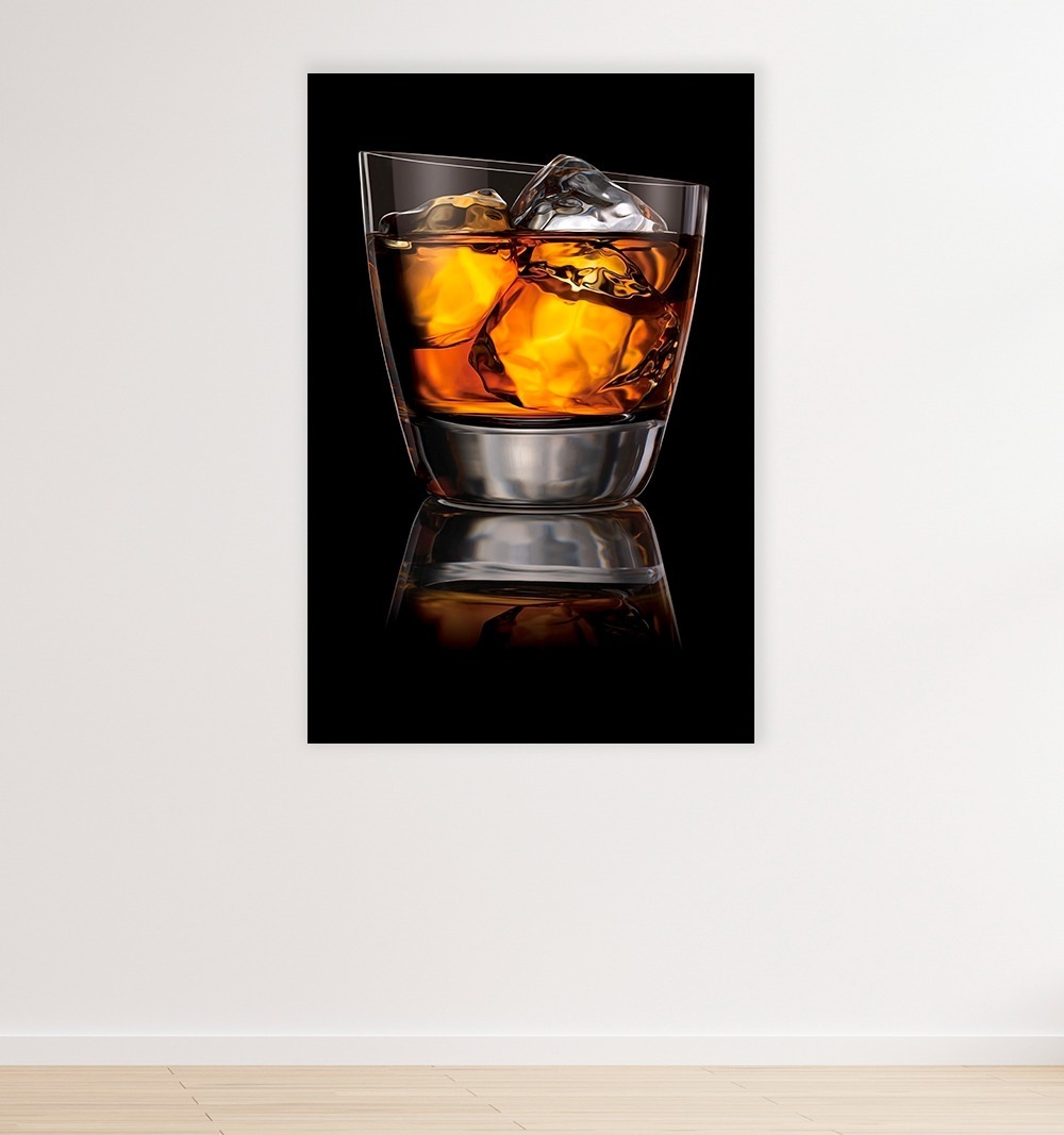 Foto 4 | Cuadro Decorativo Bebida Whisky, Canvas Cantina Restaurante.