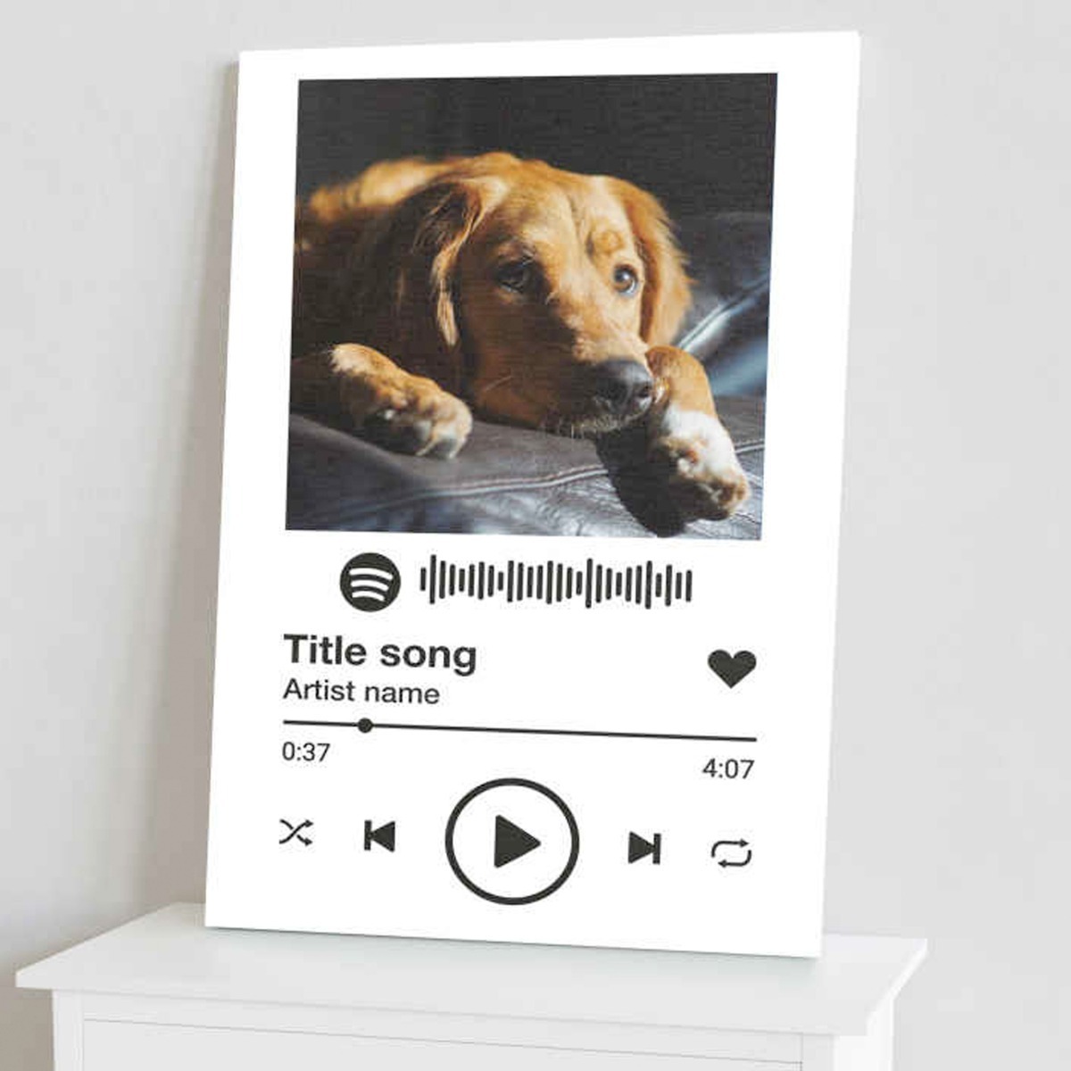 Foto 1 | Cuadro Código Spotify Regalo Perfecto En Canvas Con Bastidor
