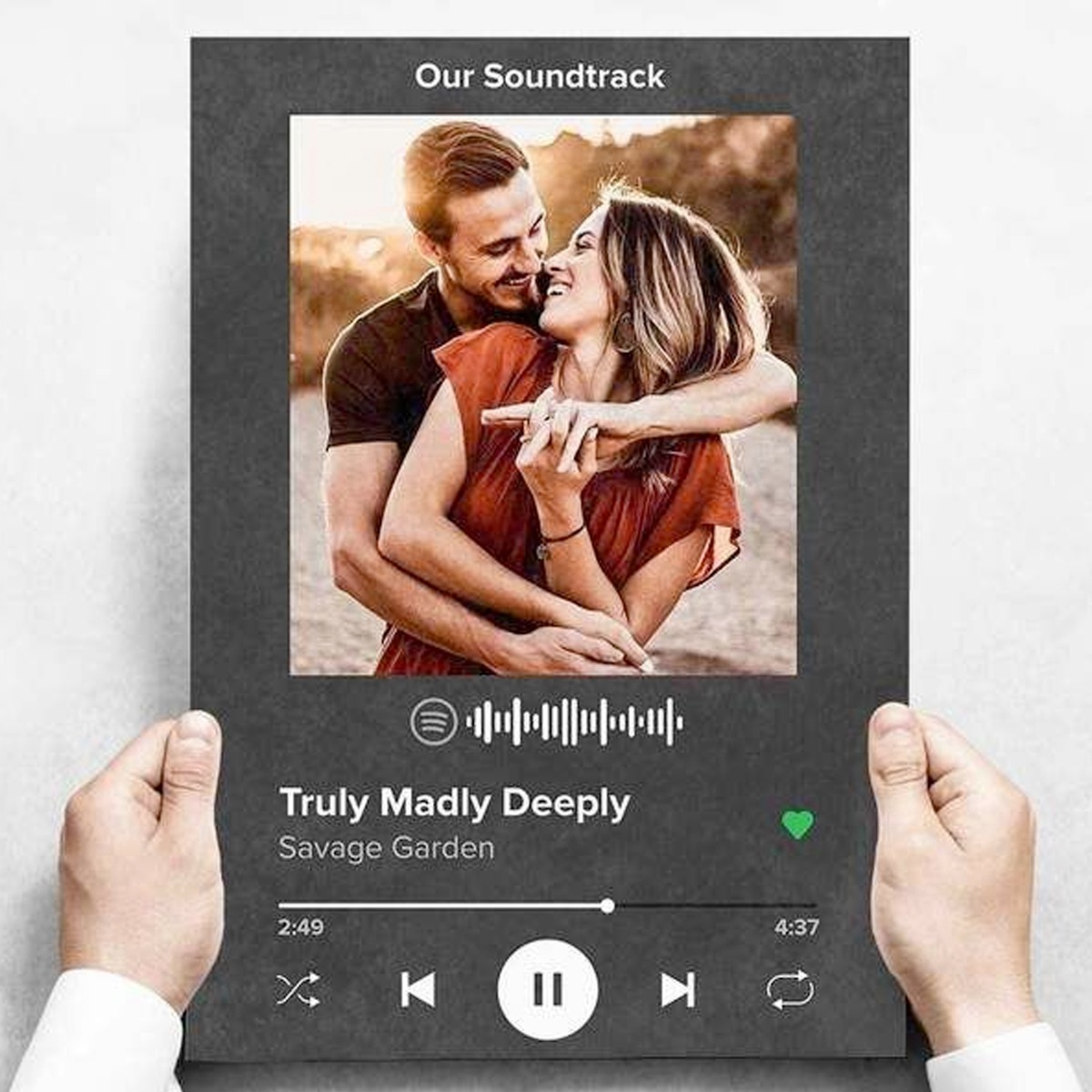 Foto 3 pulgar | Cuadro Código Spotify Regalo Perfecto En Canvas Con Bastidor