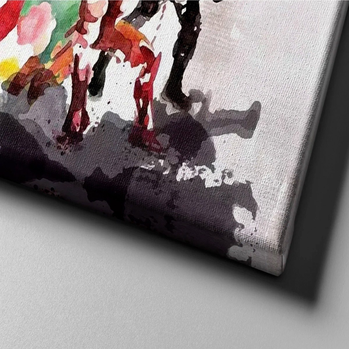 Foto 4 pulgar | Cuadro Canvas Marvel Avengers Acuarela Arte Decoración Niños Color Marvel Avengers Watercolor Armazón Bastidor