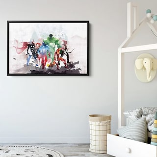 Foto 5 | Cuadro Canvas Marvel Avengers Acuarela Arte Decoración Niños Color Marvel Avengers Watercolor Armazón Bastidor