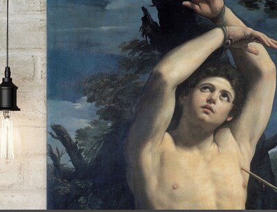 Foto 4 | Guido Reni San Sebastián Cuadro Lienzo Canvas En Bastidor Hd Color Guido Reni: San Sebastián Armazón Bastidor De Mader