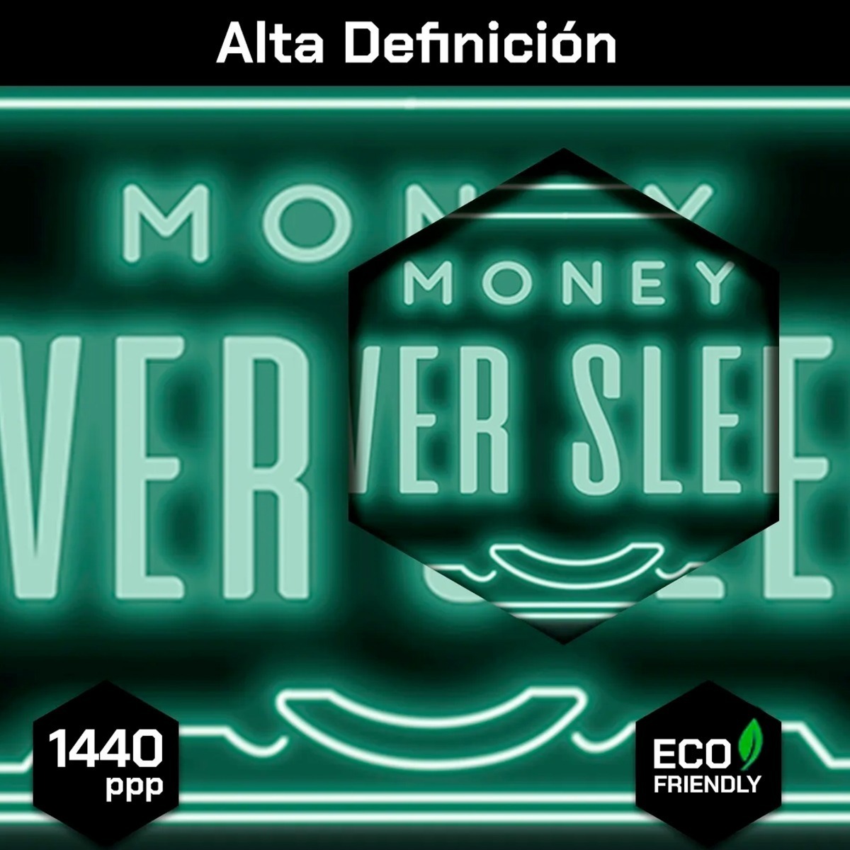 Foto 5 | Cuadro Decorativo Canvas Money Never Sleeps 42x100 Con Marco