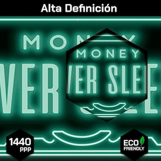 Foto 5 | Cuadro Decorativo Canvas Money Never Sleeps 42x100 Con Marco