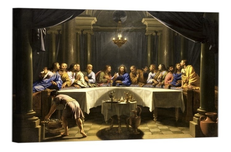 Foto 5 pulgar | Cuadro La Última Cena En Lienzo Canvas Con Bastidor 60x90cm