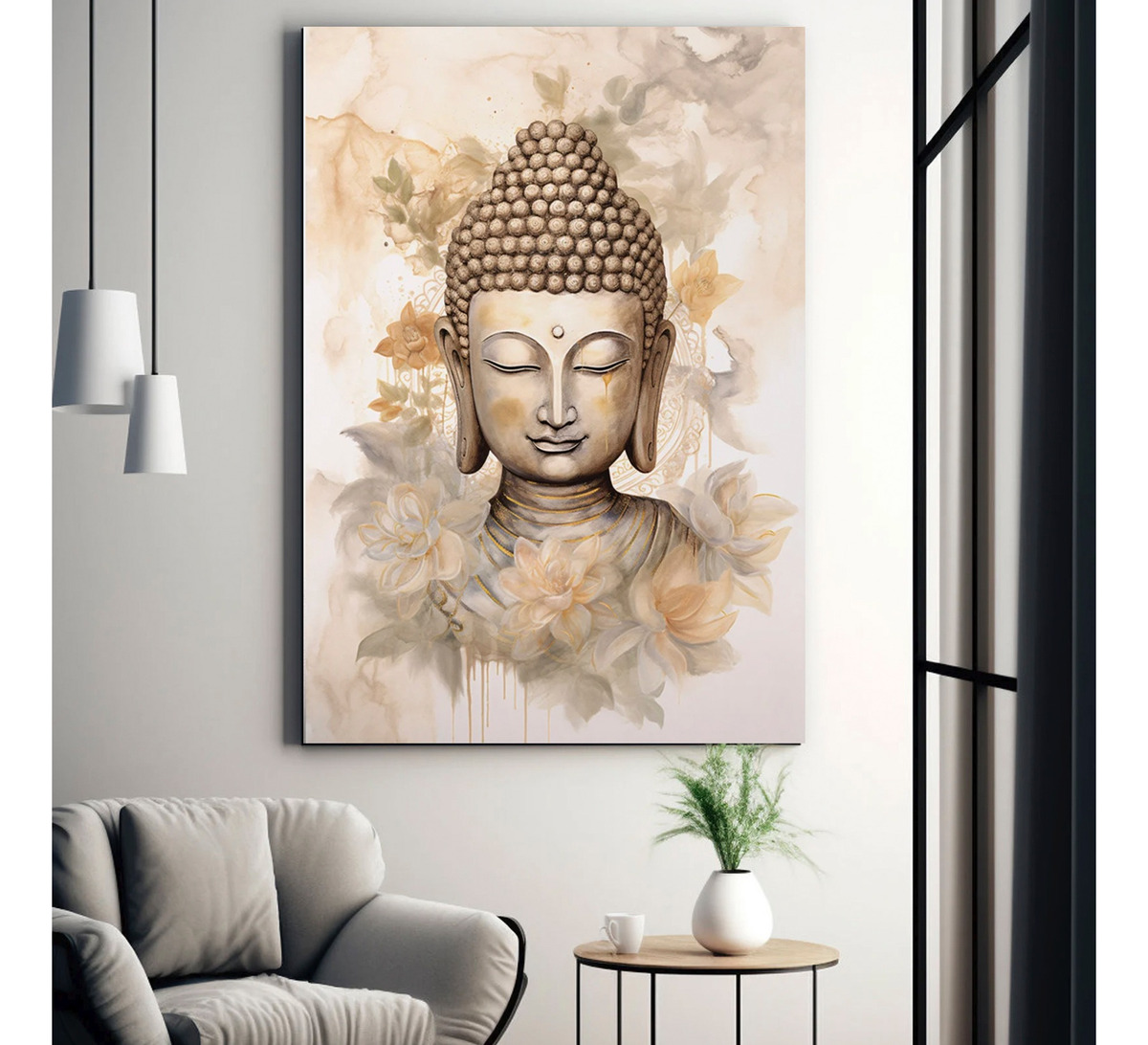 Foto 5 pulgar | Cuadro Buda Pintura Moderno Decorativo Lienzo Canvas 120x90