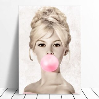 Foto 3 | Set Cuadros Marilyn Monroe Y Audrey Hepburn Bubble Gum Chicl